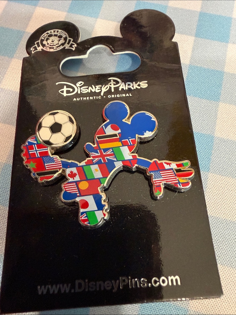 Disney Parks Mickey Soccer Pin - 2014 World Cup NWT